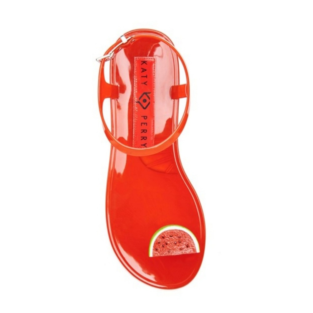 Katy Perry Novelty Red Watermelon Geli Sandals